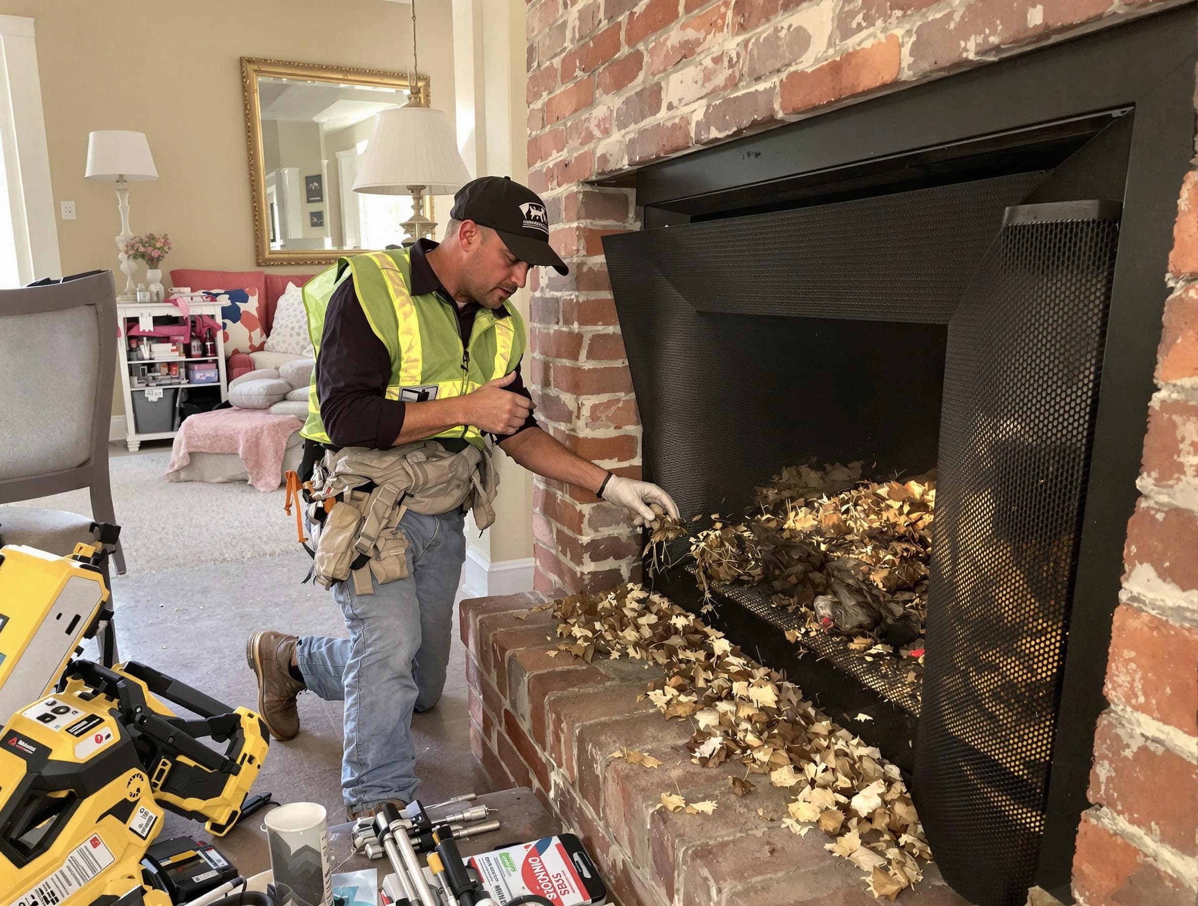 Safe screening installation by Lyndhurst Chimney Sweep in Lyndhurst, NJ