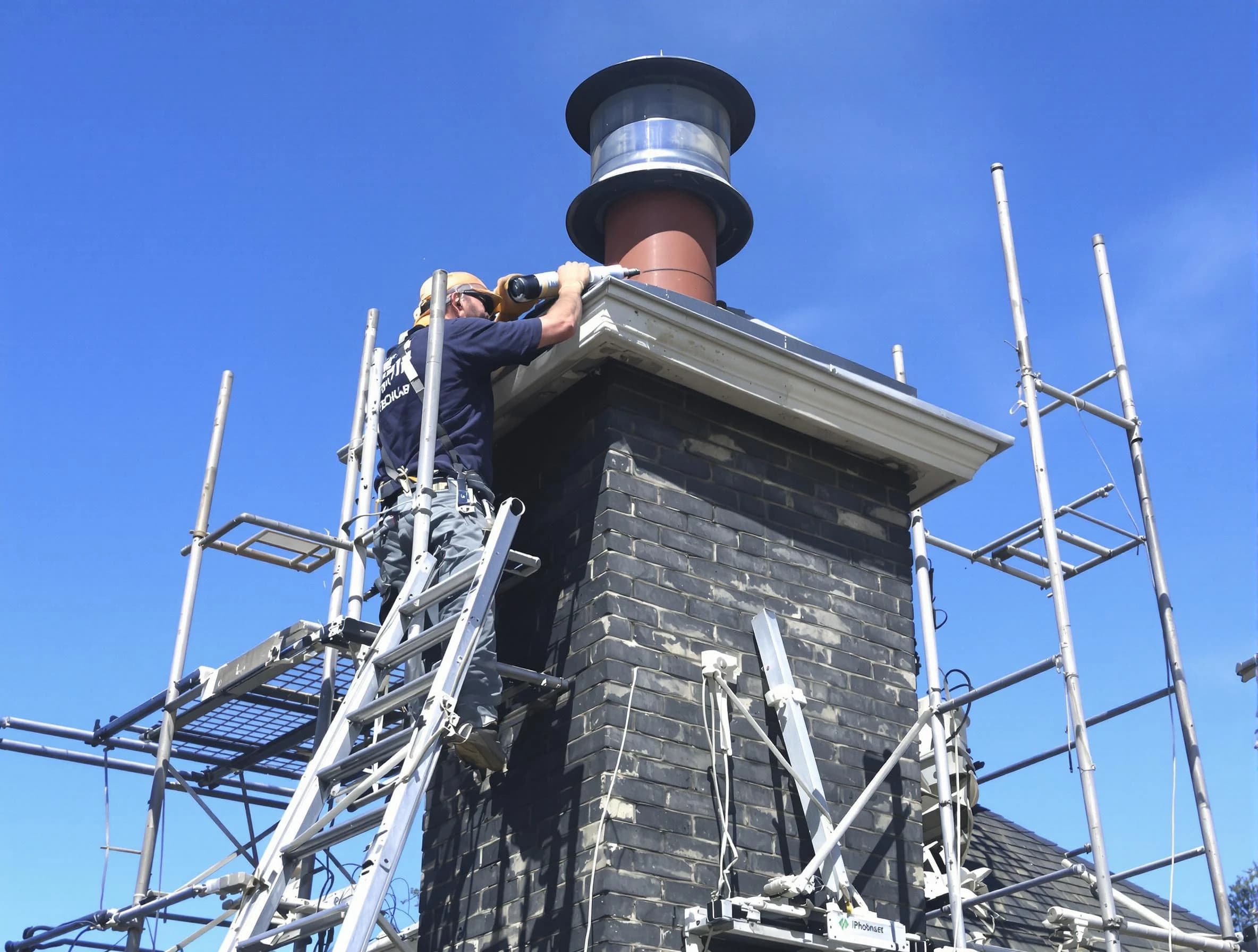 Sturdy chimney crown finished by Lyndhurst Chimney Sweep in Lyndhurst, NJ