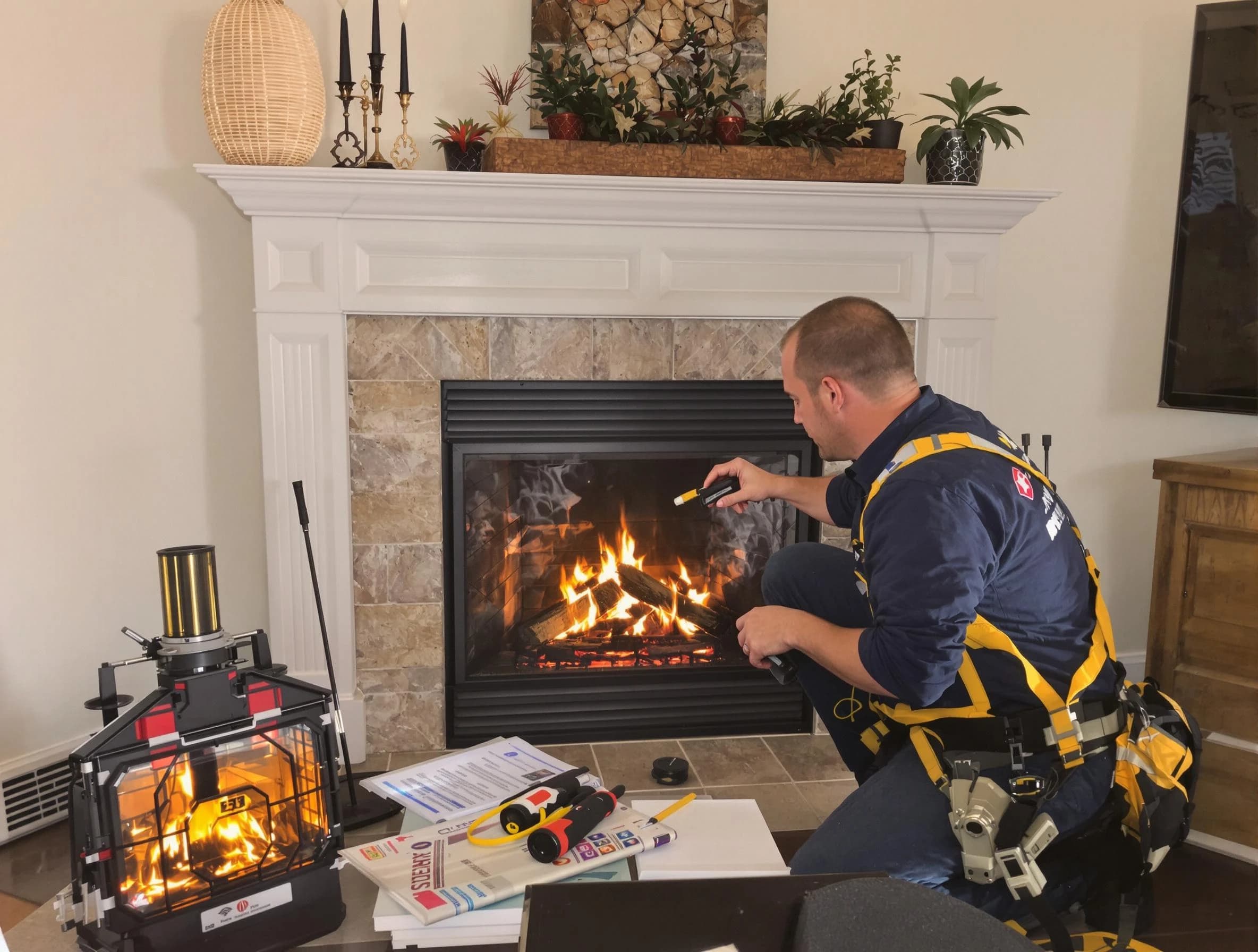 Safety-focused fireplace inspection by Lyndhurst Chimney Sweep in Lyndhurst, NJ