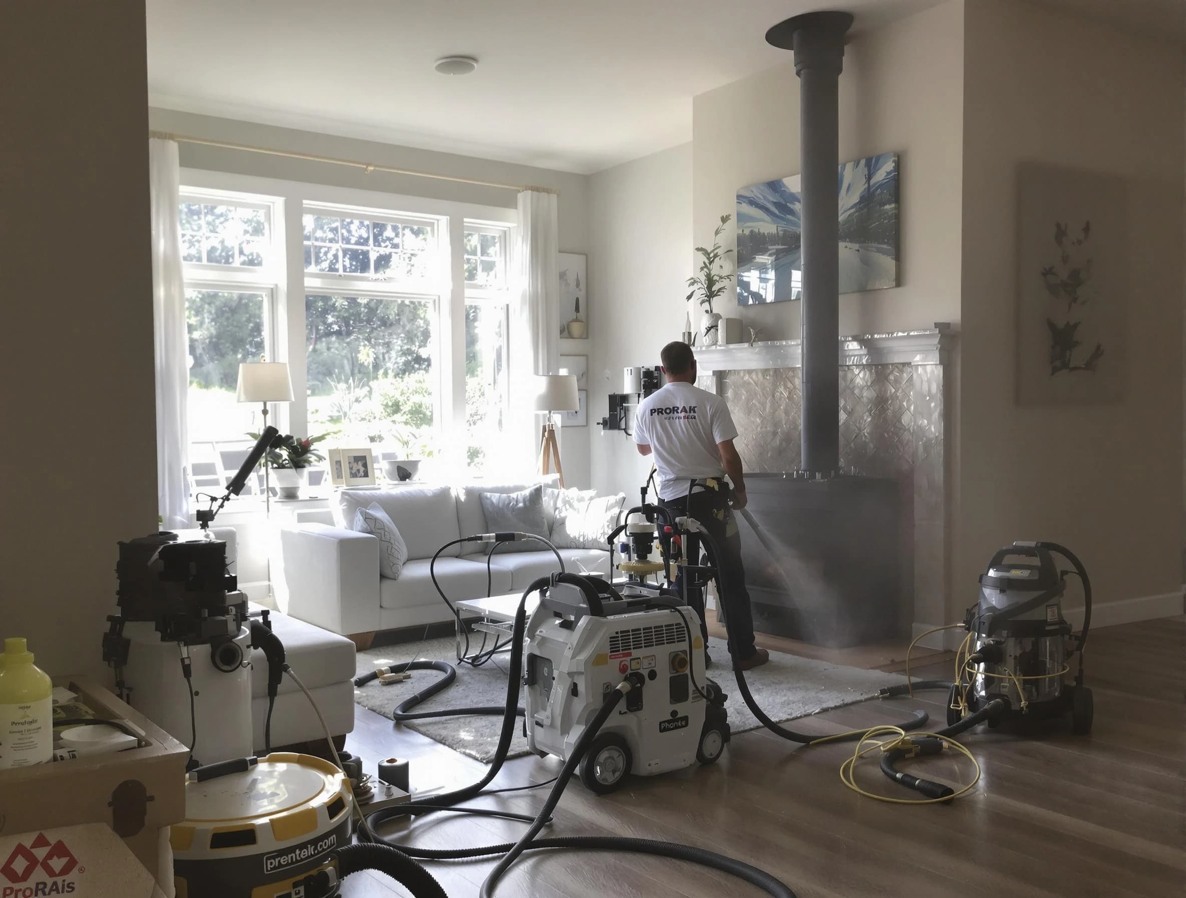 Soot removal service by Lyndhurst Chimney Sweep for a fireplace in Lyndhurst, NJ