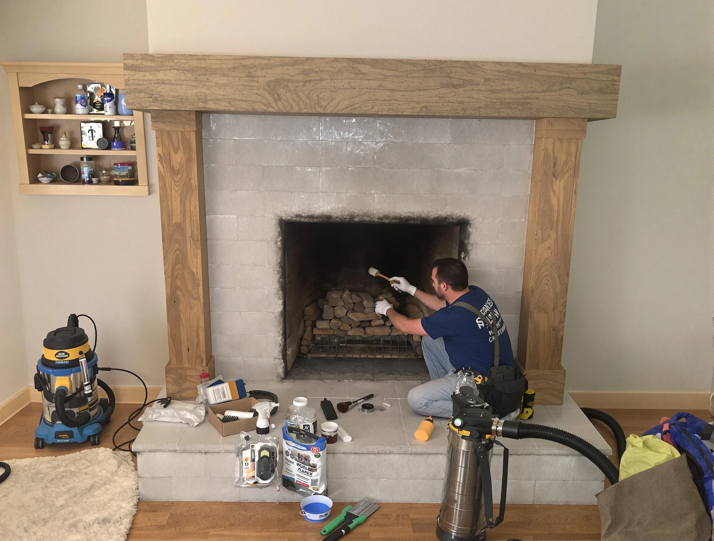 Detailed creosote removal process by Lyndhurst Chimney Sweep in Lyndhurst, NJ
